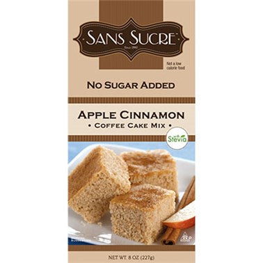 Sans Sucre Apple Cinnamon Coffee Cake (with Stevia)