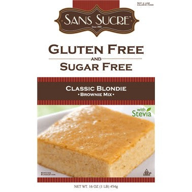 Sans Sucre Gluten Free AND Sugar Free Classic Blondie Brownie Mix